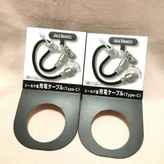 【Jack Daniel's】 ・シールド型Type-C充電ケーブル ２点セット