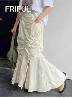 FRIFUL ロングスカート アイボリー