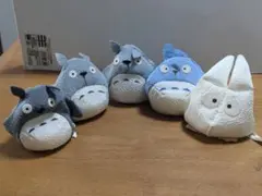 となりのトトロ　ちりめん　お手玉　ぬいぐるみ　5個セット　レア