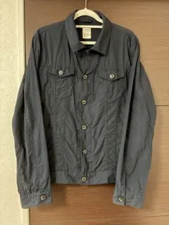 ライトオン　バックナンバー　ネイビー　シャツジャケット　XL 美品　綿100%のサムネイル