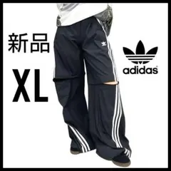 新品★adileniumオーバーサイズトラックパンツ★黒★XL★ワイドパンツ