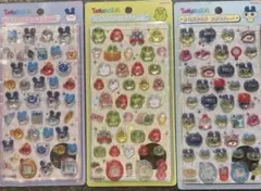 ボンボンドロップシール　まめっち　くちぱっち　めめっち3点セット たまごっち