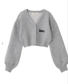 期間限定値下げ中スウェットライクロゴニットカーディガン