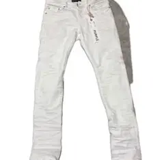 新品 PURPLE BRAND ホワイトスキニーデニム 29 パープルブランド