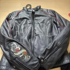 OUTLAW バイカー レザージャケット ハーレーダビッドソン - メルカリ