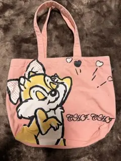 チップとデール トートバッグ ピンク