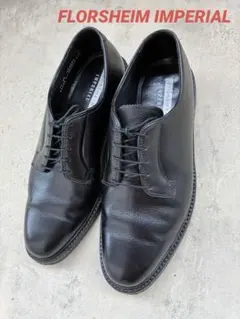 FLORSHEIM IMPERIAL ブラック レザー　革靴　80s USA製のサムネイル