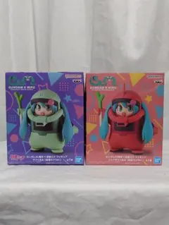 ガンダム45周年　初音ミク　フィギュア　ザクぐるみ　シャアザクぐるみ　セット