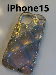 iPhone15 スマホケース オーロラ