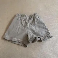 ベージュ刺繍ハーフパンツ