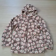 ブランシェス　150cm　花柄フード付きパーカー