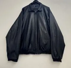 超超スペシャル ポニー無し 90s ラルフローレン レザー ジャケット XL 黒