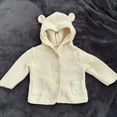 GAP クマ耳ニットカーディガン　3-6m