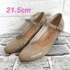 FRESCA❣️フレスカ❣️ベージュ ストラップ付きパンプス　21.5cm