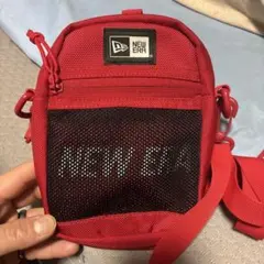 NEW ERA レッド ショルダーバッグ