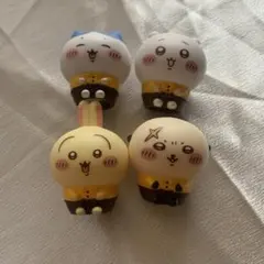 ココス　ちいかわ　ソフビ　指人形　うさぎ　ハチワレ　ちいかわ　らっこ　4個セット
