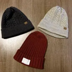 ニットキャップ　ニット帽　3点セット　しまむら　GU