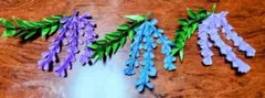 わたあめ様専用 折り紙藤の花3点セット（紫・青）