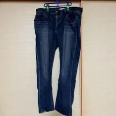 UNIQLOユニクロダークブルースリムフィットデニムウエスト36-91cm