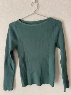 basementonline ボートネックリブニット