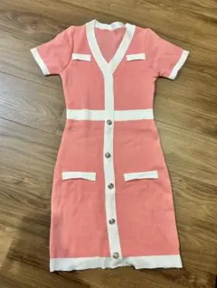 半袖　ミニワンピース