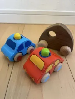 goki 木製おもちゃの車 3点セット