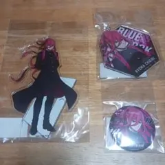 千切豹馬 応援団 アクリルフィギュア キーホルダー 缶バッジ 3点 ブルーロック