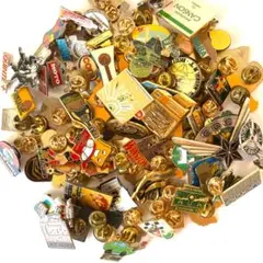 大量 100個セット フランス ヴィンテージ ピンバッジ まとめ売り P17