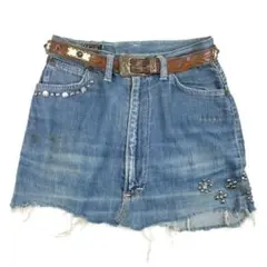 50s Lee 101Z ビンテージ デニム スカート スタッズベルト 黒タグ