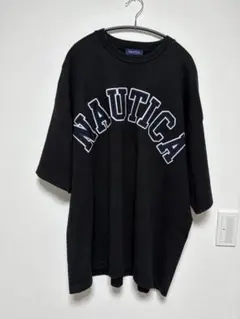 NAUTICA オーバーサイズ Tシャツ　アーチロゴ　XL