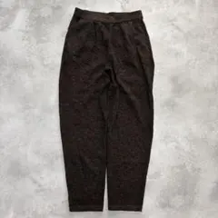 イージーパンツ ワイド ブラウン系 M ポリエステル ノームコア 古着