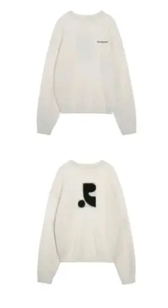 REST&RECREATION HAIRY JACQUARD KNIT TOP