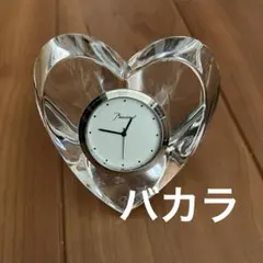 専用】バカラ　置き時計　ハート　時計のサムネイル