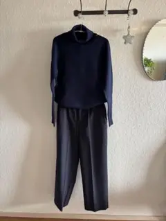 GABRIELLE スムースウールパンツ