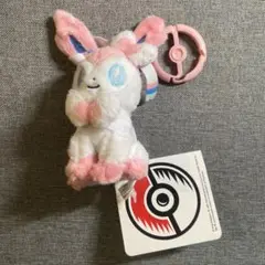 新品未使用品 ポケモン ニンフィア カラビナ付きマスコット ぬいぐるみ
