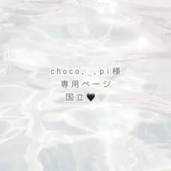 choco._.pi様 専用ページ ୨୧