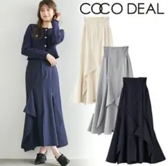 COCO DEAL ココディール　コルセットリブマーメイドスカート　ネイビーのサムネイル