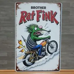 ラットフィンク レトロ風 ブリキ看板 OK2645