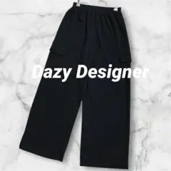 Ld810＊シーイン ワークパンツ 総ゴム ブラック スウェット ゆったりS