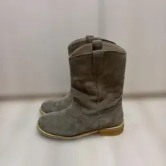 OHOTORO グレーブラウン スエード ショートブーツ 25cm
