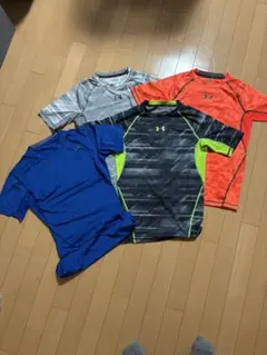 Under Armour ショートスリーブTシャツ 3枚、 ナイキ1枚