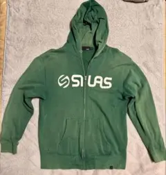 SILAS サイラス ジップパーカー L 緑 ストリート カジュアル 送料込み