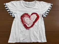 sunaokuwahara スナオクワハラ 半袖Tシャツ ハート 白　ドットのサムネイル