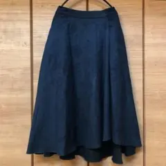 大人スタイル【未使用】Te chichi★ラップ風スエードフレアスカート