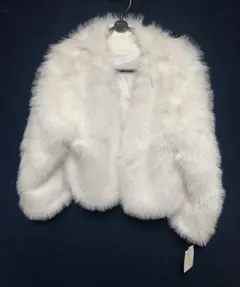 me+em select ホワイトファーコート サイズF 最終値下げ