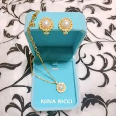 ニナリッチ　マベパール　ネックレス　イヤリング　アクセサリーセット　金色　まとめ