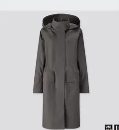UNIQLO U ブロックテック　フーデッドコート ブラック