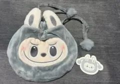 POPMART ラブブ　Wacky Mart　巾着　グレー