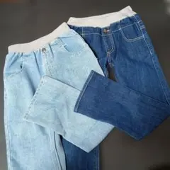 GITA キッズ デニムパンツ 2本セット 140のサムネイル