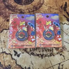 ポケモンセンターヒロシマ限定ロゴピンズ　2つセット
